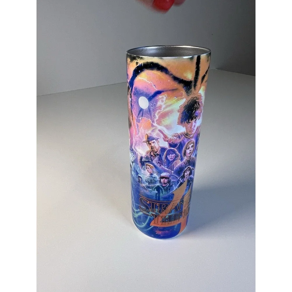 Stranger Things Tall‎ 20 oz Skinny Metal Tumbler